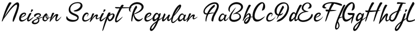 Neizon Script Regular font