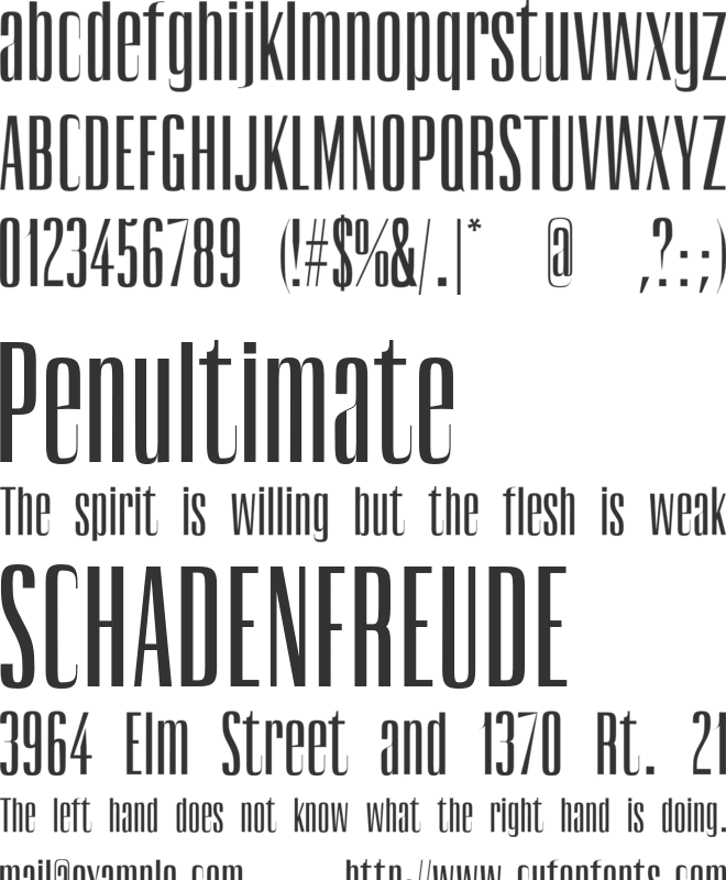 Badrick font preview