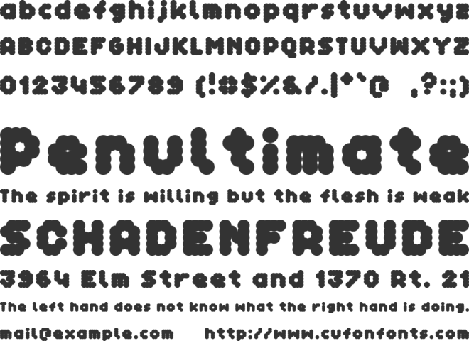 Skyte font preview