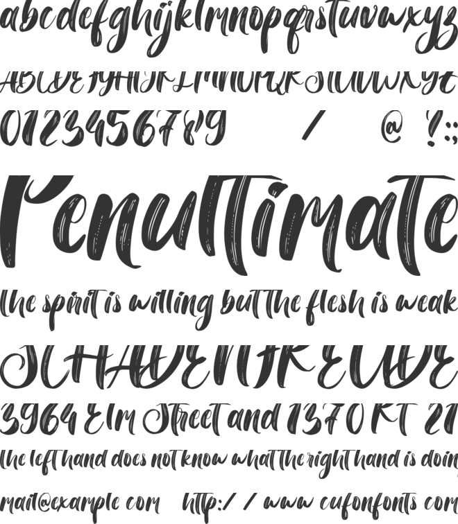 Starry Cheers font preview