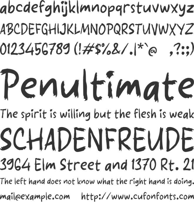 Paarmess font preview