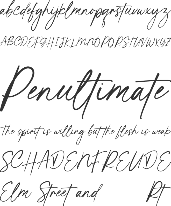 Ideas font preview