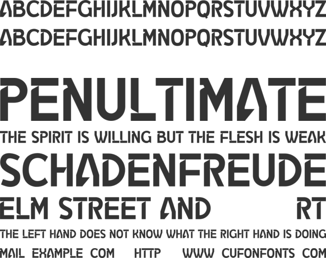 Catima font preview