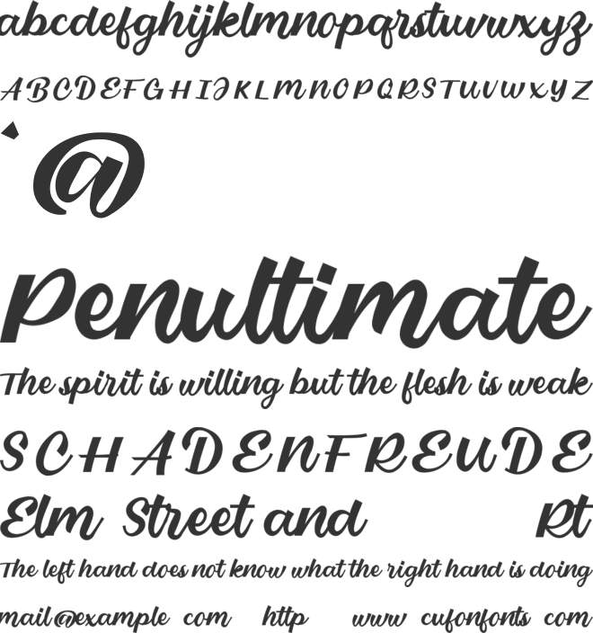 Beloved font preview