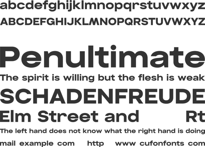 Montilla font preview