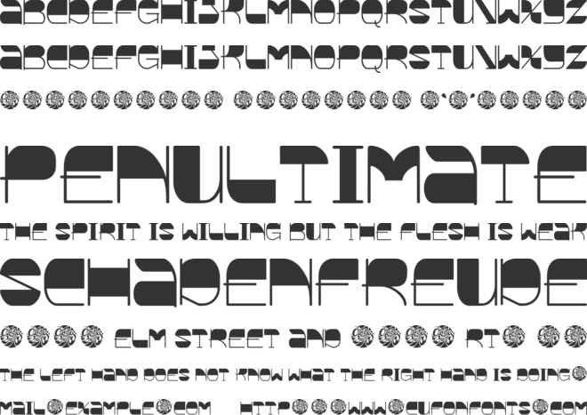 GF Jule font preview