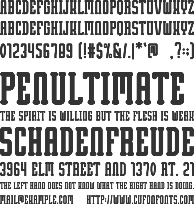 Beach Soccer font preview