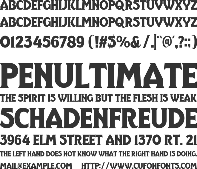 Wiltshire font preview