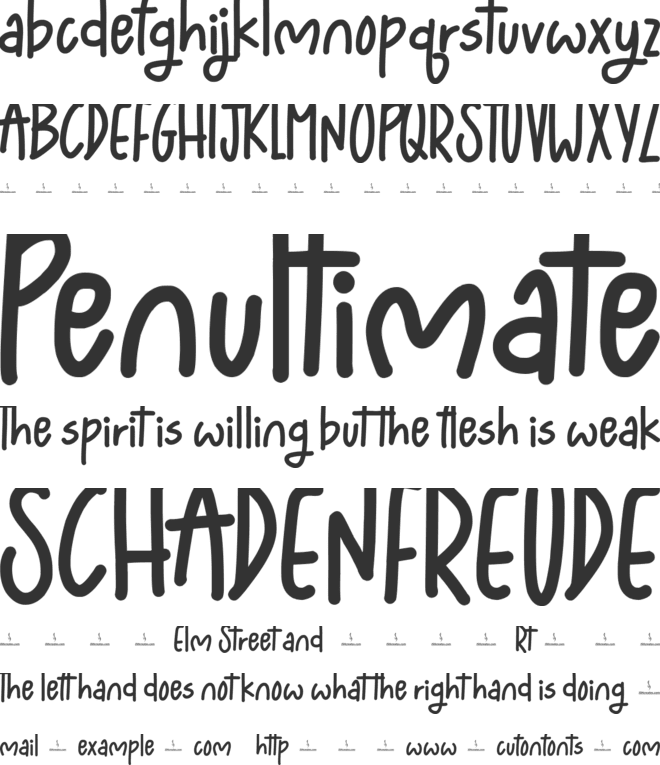 Tenderloin Chicken font preview