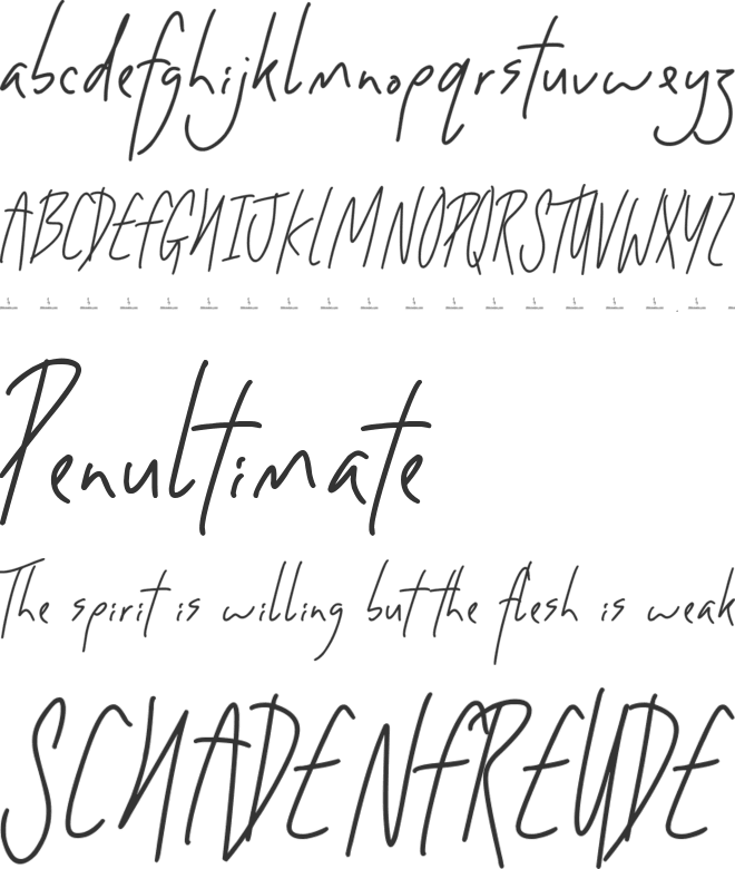 Angelical Writings font preview