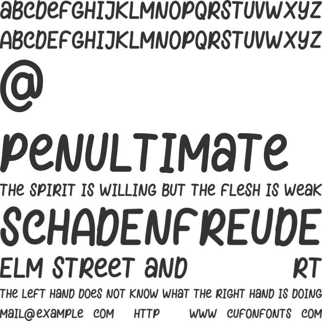 Blassome font preview