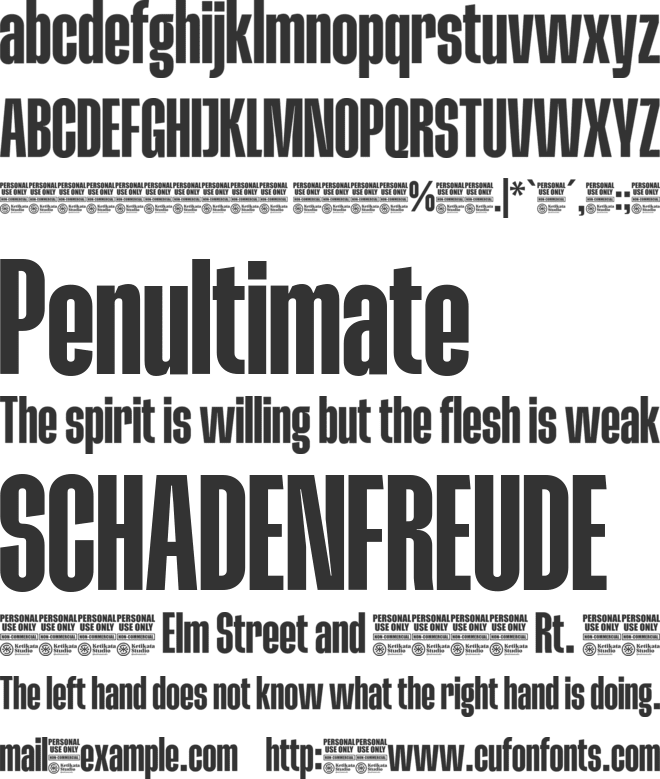 Rodmolle font preview