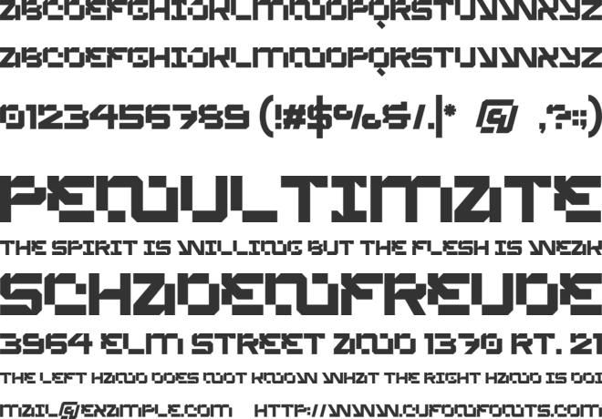 SAID DIER font preview