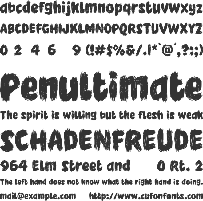 Super Wild font preview