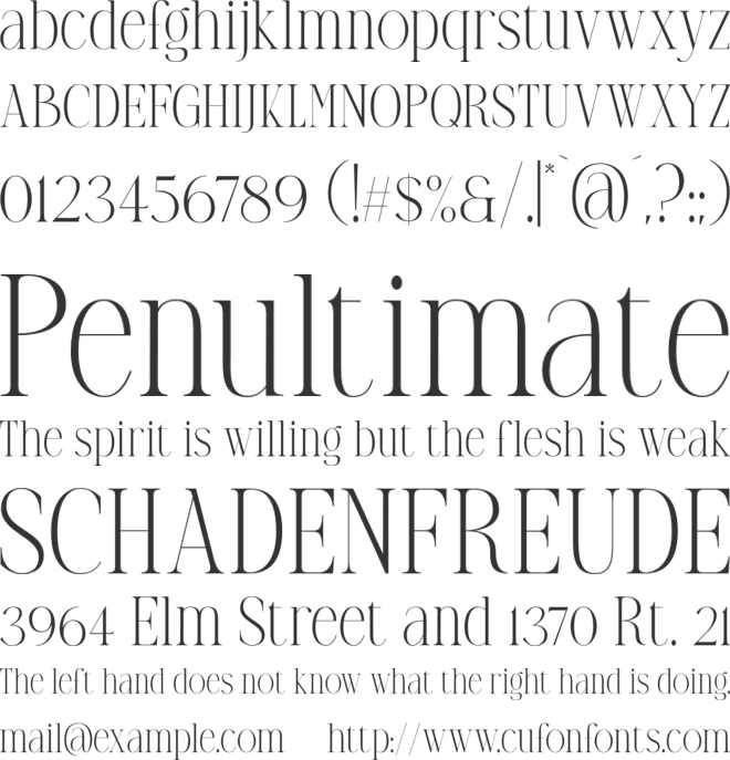 TC Brookleigh font preview