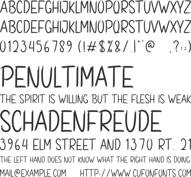 Hellowen Secret font preview