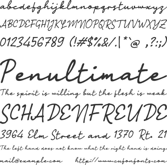 Pabeanya Script font preview