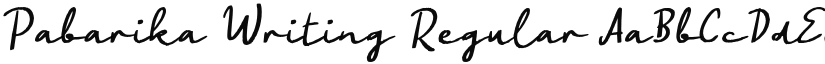 Pabarika Writing font download