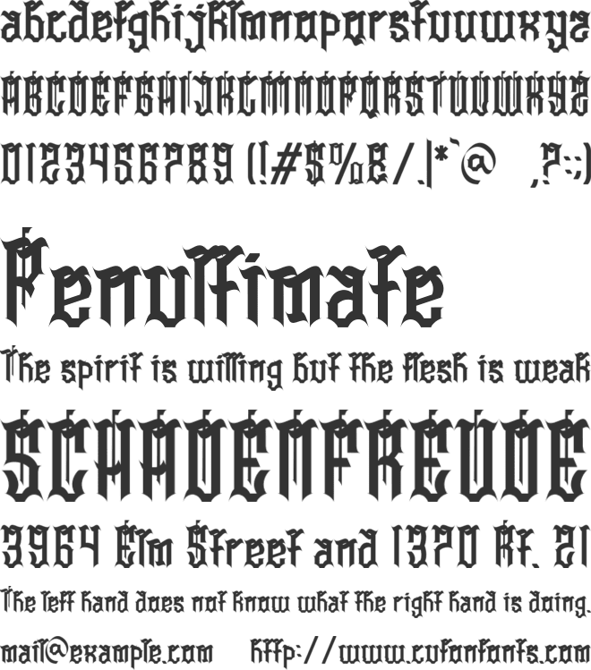 Cestizlav font preview