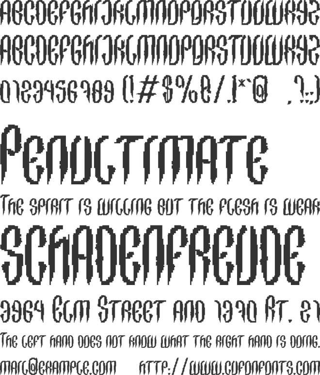 Castlefavor font preview