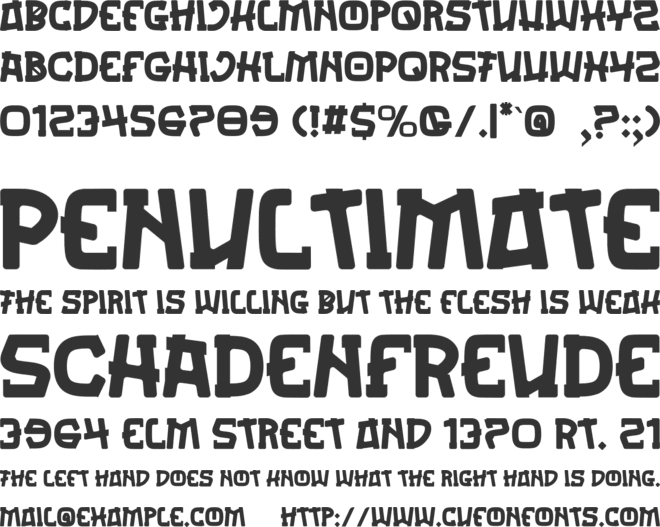 Thorsten font preview