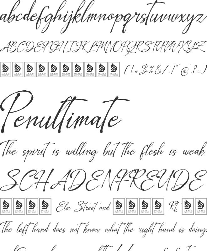 Leirtag Aquelli font preview