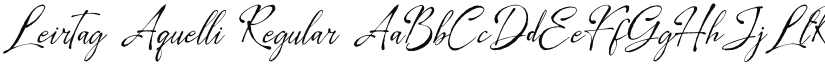 Leirtag Aquelli font download