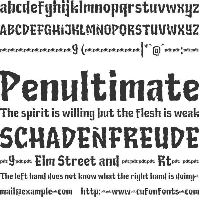 KIMOND Trial font preview