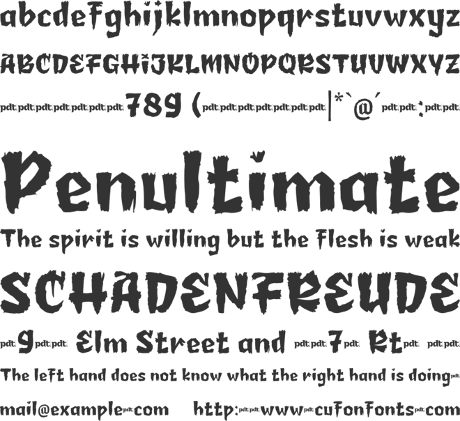 JIFER BOGY Personal Use font preview