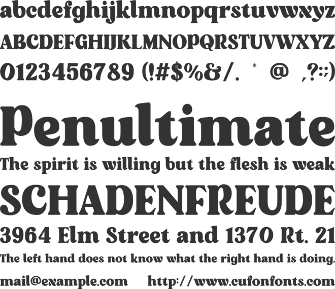 Kerinci font preview