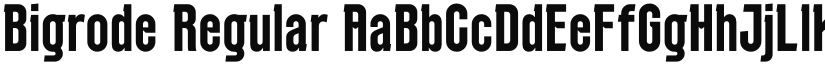 Bigrode Regular font