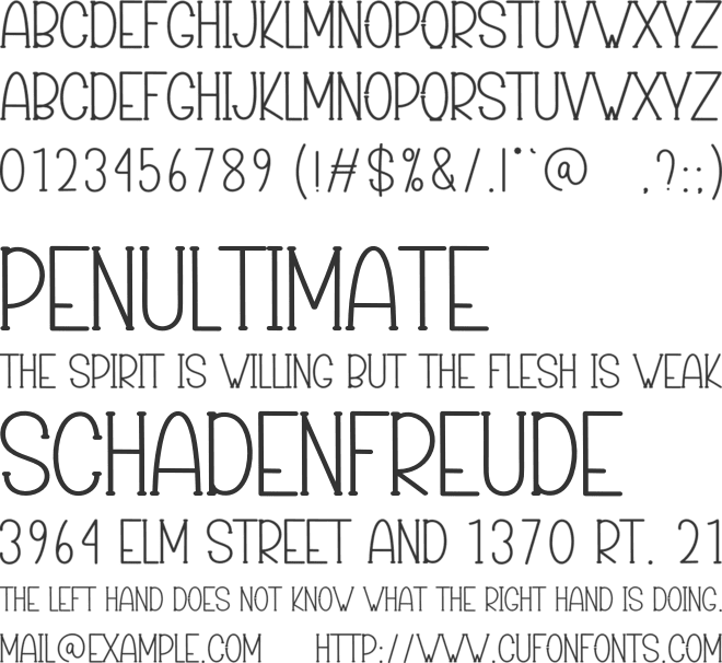 Neon Day font preview