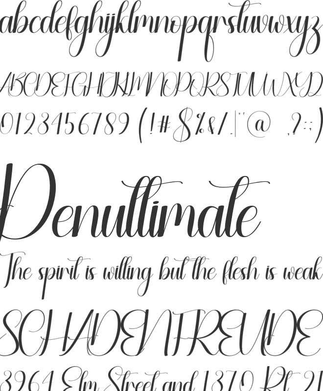 Hugtime font preview