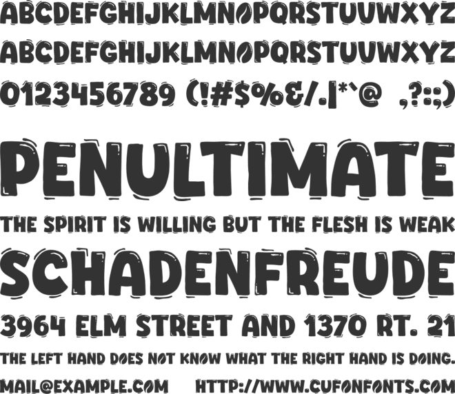 Coffee Town font preview