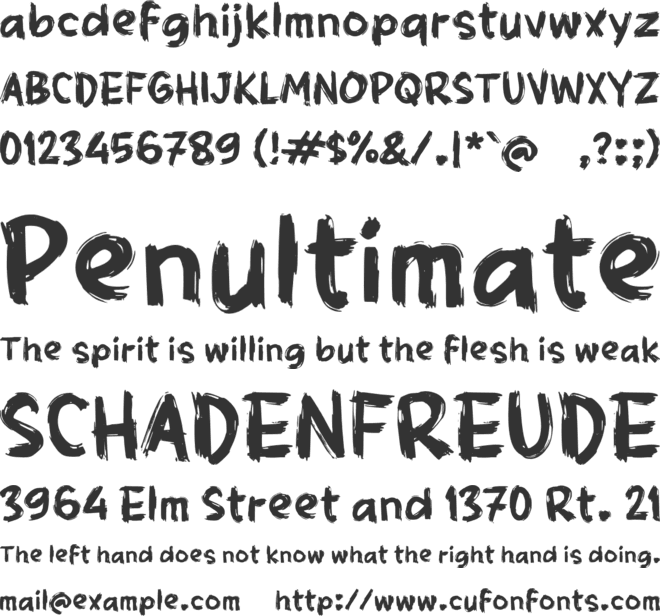 Pabayun font preview