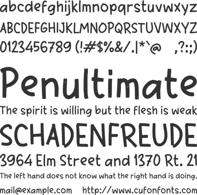 Paacya font preview