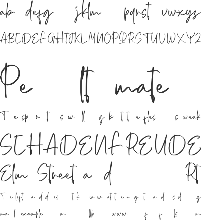 Jartely font preview