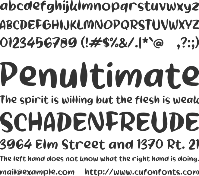 Padingo font preview