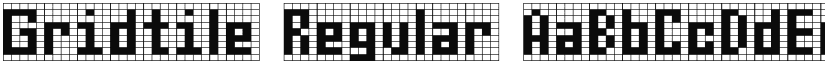 Gridtile Regular font