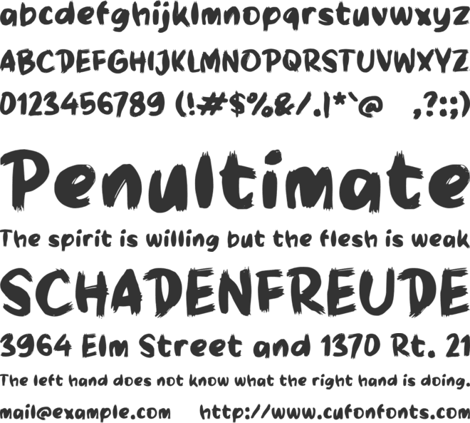 Paaggot font preview