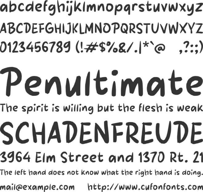 Pablosa font preview