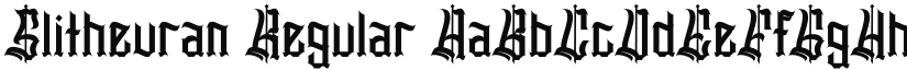 Slithevran font download