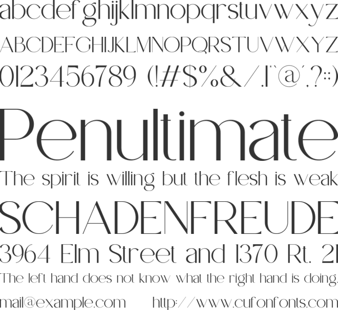 Gisland font preview