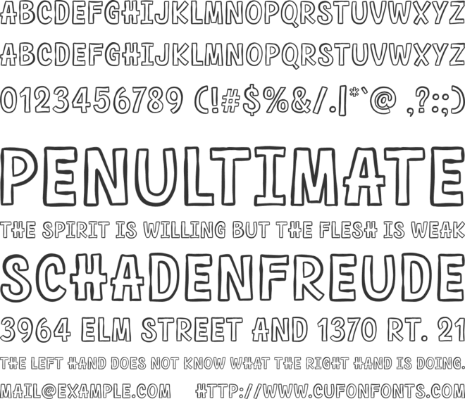 Abrakadaboom font preview