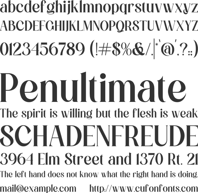 Caltoria Luxury font preview