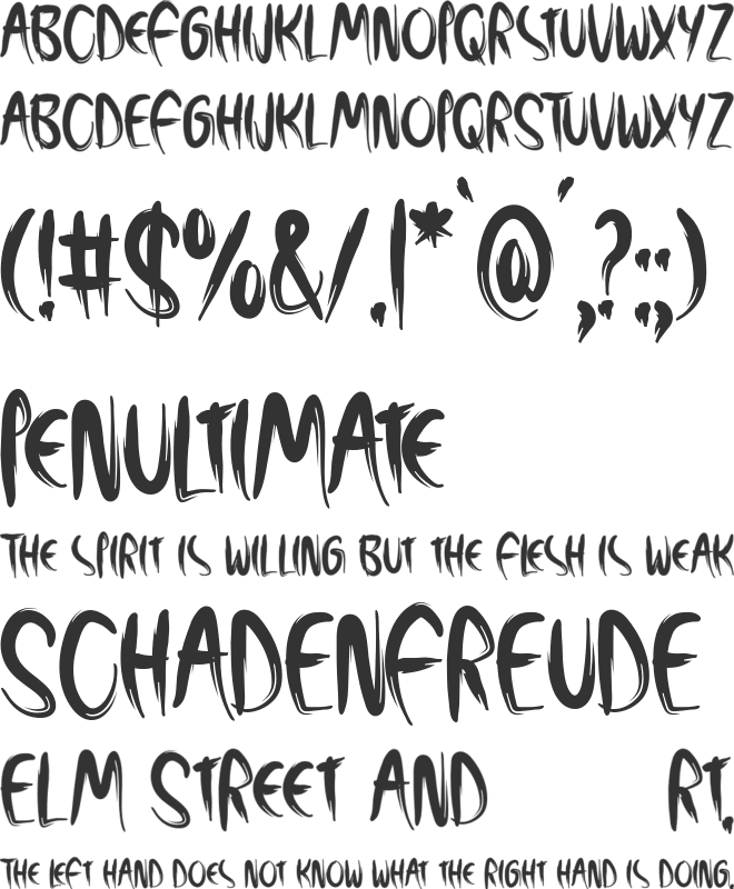 Creepfest font preview