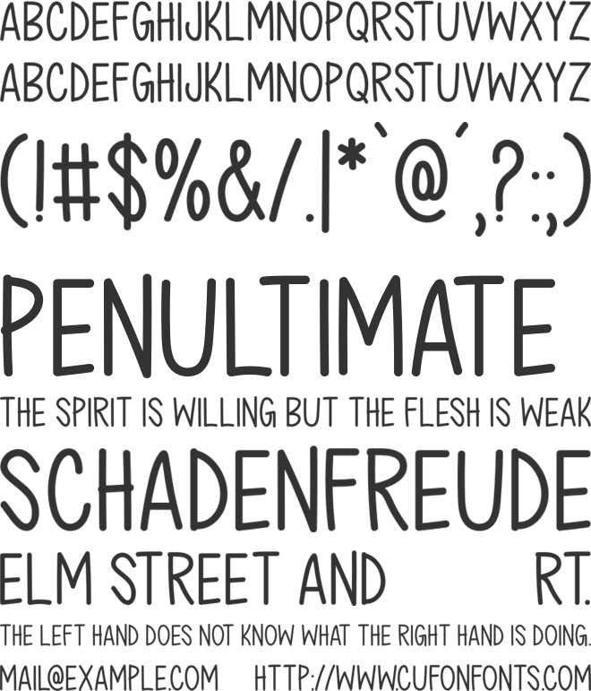 Gentle Guidance font preview