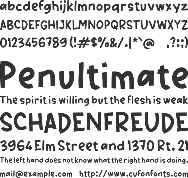 Paceno font preview