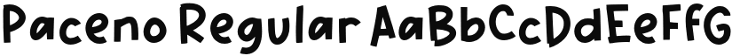 Paceno Regular font