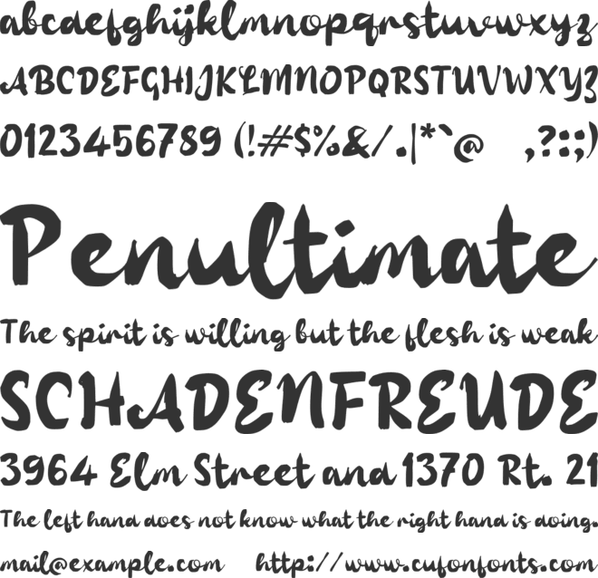 Pagupon font preview